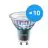 Confezione Multipack 10x Philips MASTER LEDspot ExpertColor GU10 PAR16 5.5W 400lm 36D - 940 Bianco Freddo | Miglior resa cromatica - Dimmerabile - Sostitutiva 50W