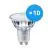 Confezione Multipack 10x Philips MASTER Value LEDspot GU10 PAR16 3.7W 285lm 36D - 940 Bianco Freddo | Miglior resa cromatica - Dimmerabile - Sostitutiva 35W