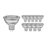 Confezione Multipack 10x Noxion Faretti LED GU5.3 MR16 7.5W 621lm 60D - 840 Bianco Freddo | Dimmerabile - Sostitutiva 50W