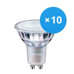 Confezione Multipack 10x Philips MASTER Value LEDspot GU10 PAR16 3.7W 285lm 60D - 940 Bianco Freddo | Miglior resa cromatica - Dimmerabile - Sostitutiva 35W