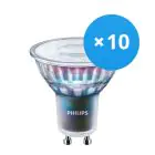 Confezione Multipack 10x Philips MASTER LEDspot ExpertColor GU10 PAR16 5.5W 400lm 36D - 940 Bianco Freddo | Miglior resa cromatica - Dimmerabile - Sostitutiva 50W