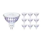 Confezione Multipack 10x Philips Master Value LEDspot GU5.3 MR16 5.8W 450lm 36D - 927 Bianco Molto Caldo | Miglior resa cromatica - Dimmerabile - Sostitutiva 35W